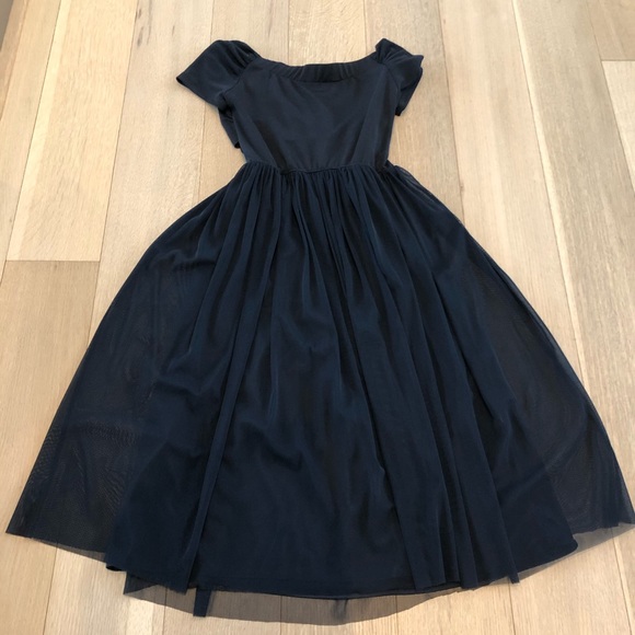 Navy blue chiffon dress from Zara - Picture 5 of 5